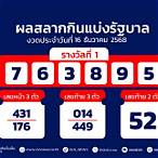 ตรวจหวยงวดล่าสุด